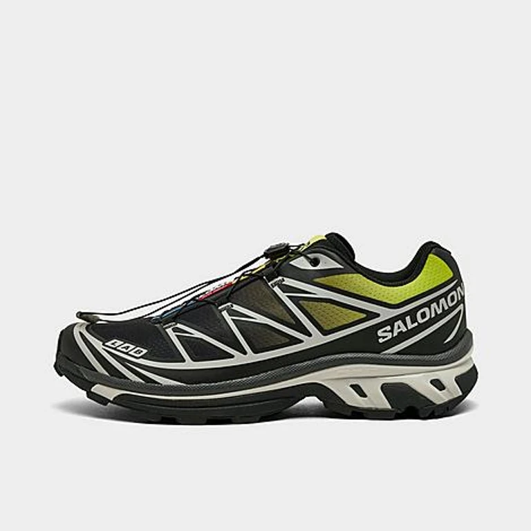 XT-6 Casual Shoes in Black/Acid Lime Size: 6.5