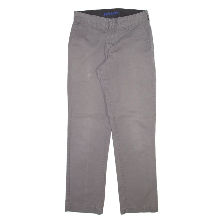 DICKIES Mens Trousers Grey Slim Straight W30 L30