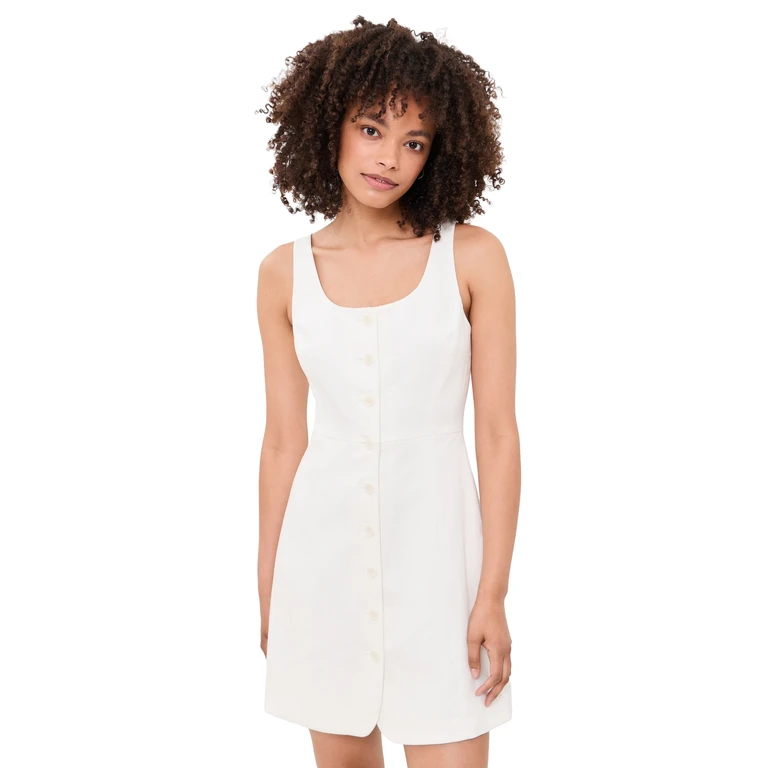 Theory Sculpt Mini Dress Ivory - C05 4
