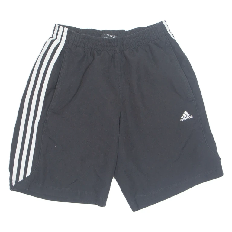 ADIDAS Mesh Lined Mens Swimming Shorts Black Relaxed S W26