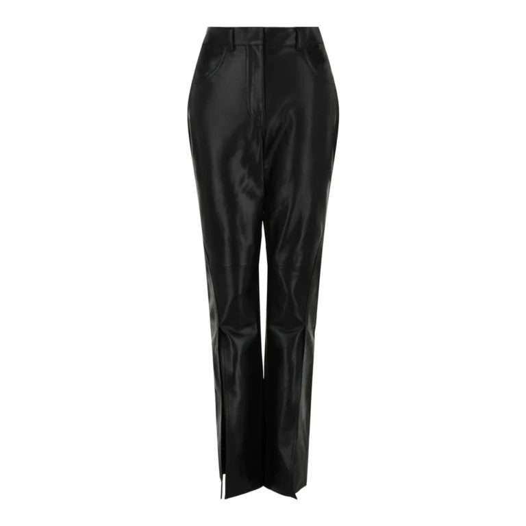 Split Leather Pants