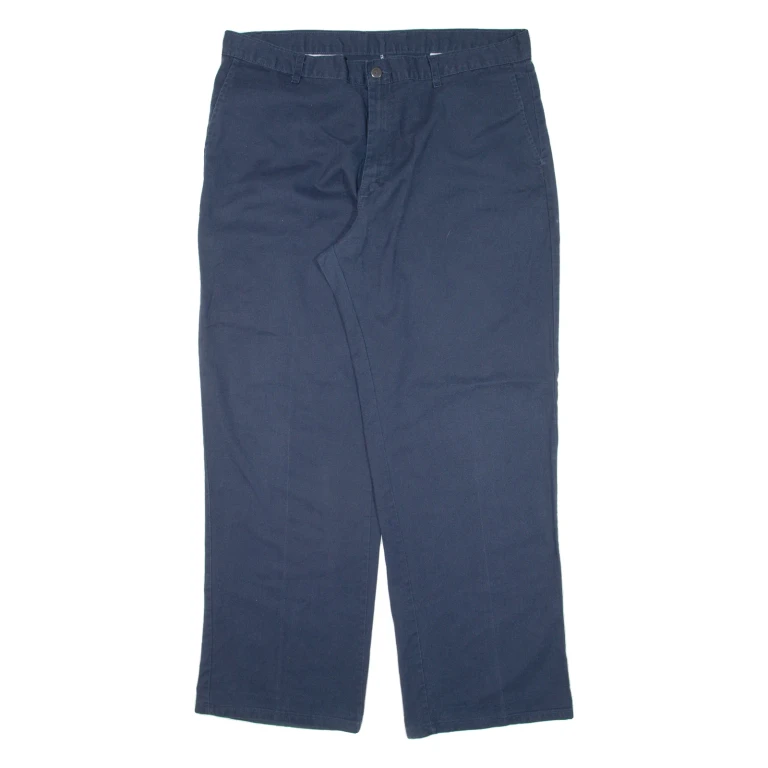 DICKIES Workwear Mens Trousers Blue Regular Straight W38 L32