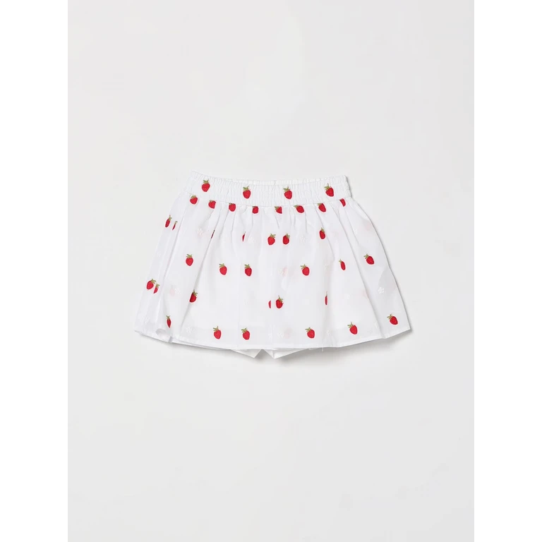Girl's Fruit Print Cotton Shorts with Elasticated Waist (31G41379449944)