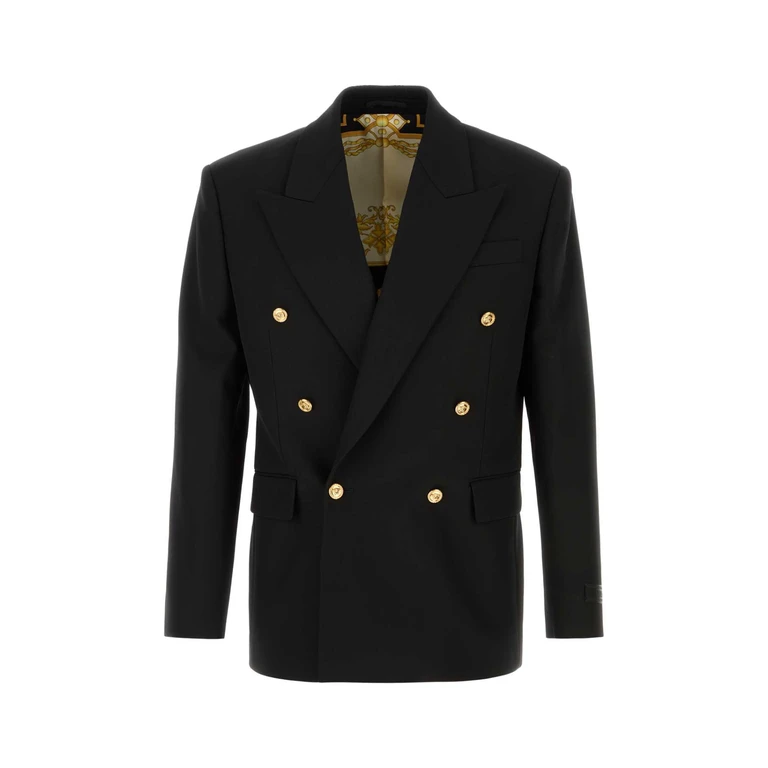 Versace 10221921a16732 1b000 Black Giacche E Gilet