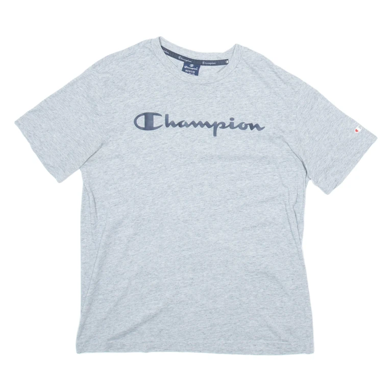 CHAMPION Mens T-Shirt Grey M