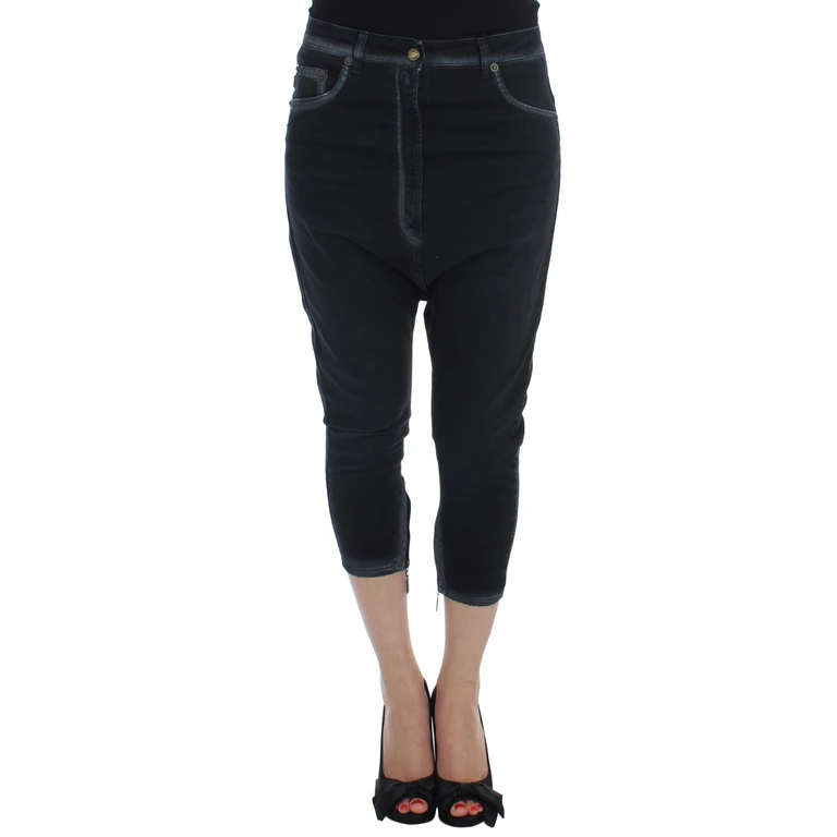 Roberto Cavalli Blue Cotton Stretch Baggy Relax Jeans Clothing - Women