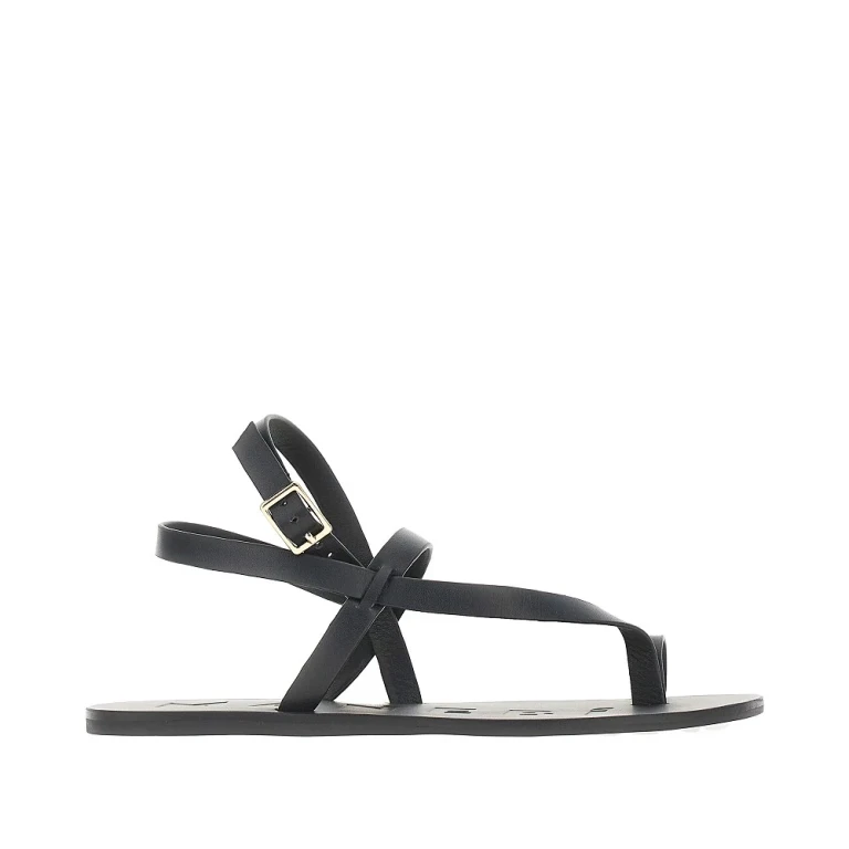 MANEBI Leather Sandals Female 39
