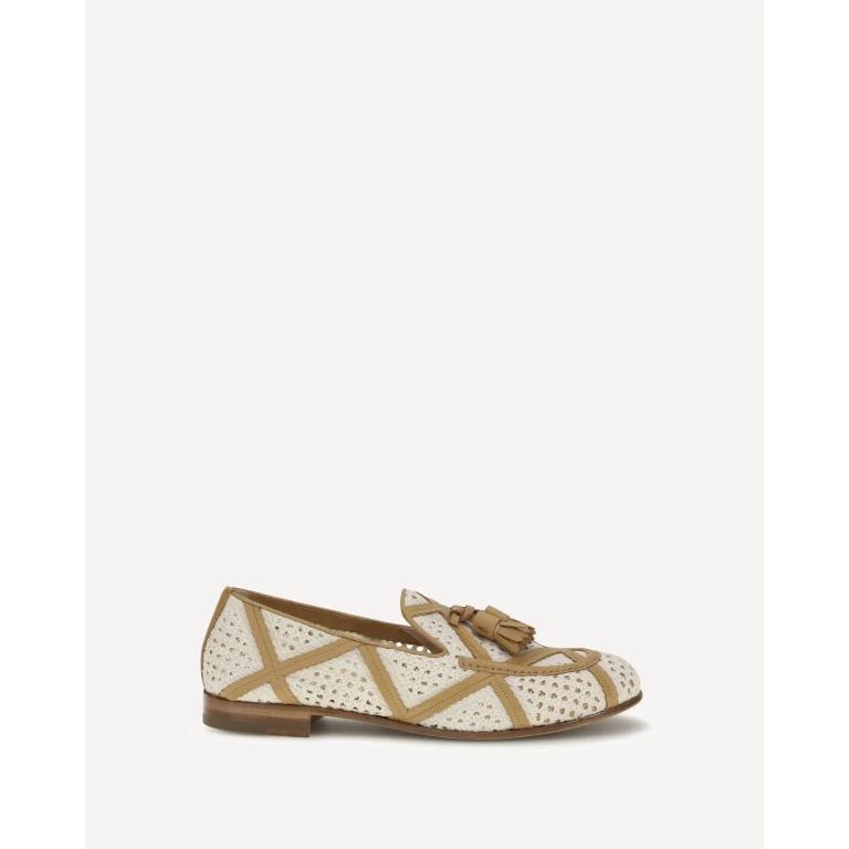 Brera fabric and leather Loafers