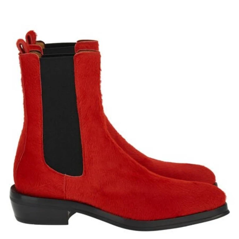 Ferragamo Frank Suede Chelsea Boots, Size 9 E