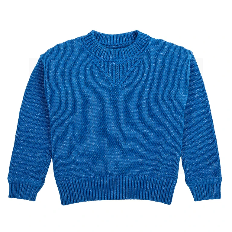 Chunky Marled Cotton Sweater - 12-13