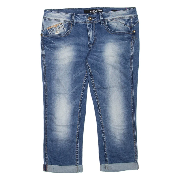 Womens Denim Shorts Blue M W32