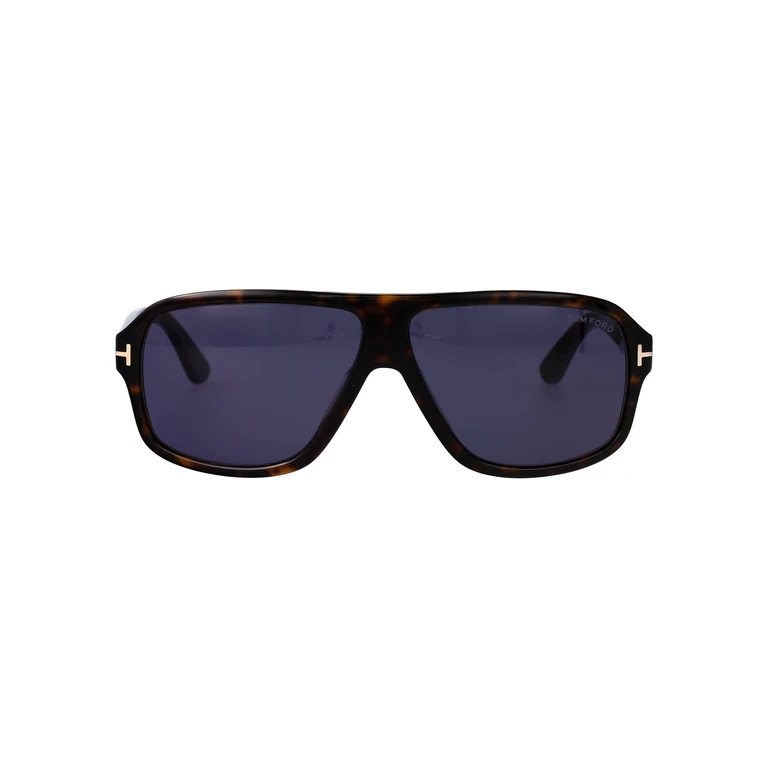 Tom Ford Ft1335 52v Avana Scura / Blu Acetate Sunglasses - Men