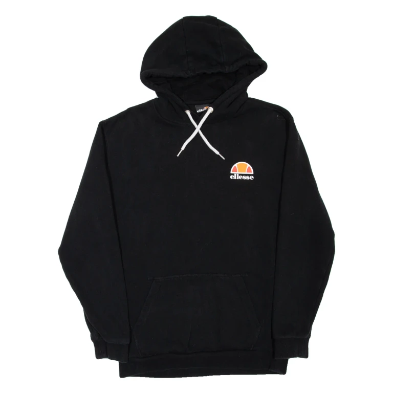 ELLESSE Mens Black Hoodie S