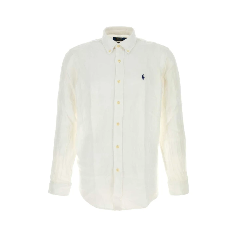 Polo Ralph Lauren White Linen Shirt Exterior: Camicie - Men