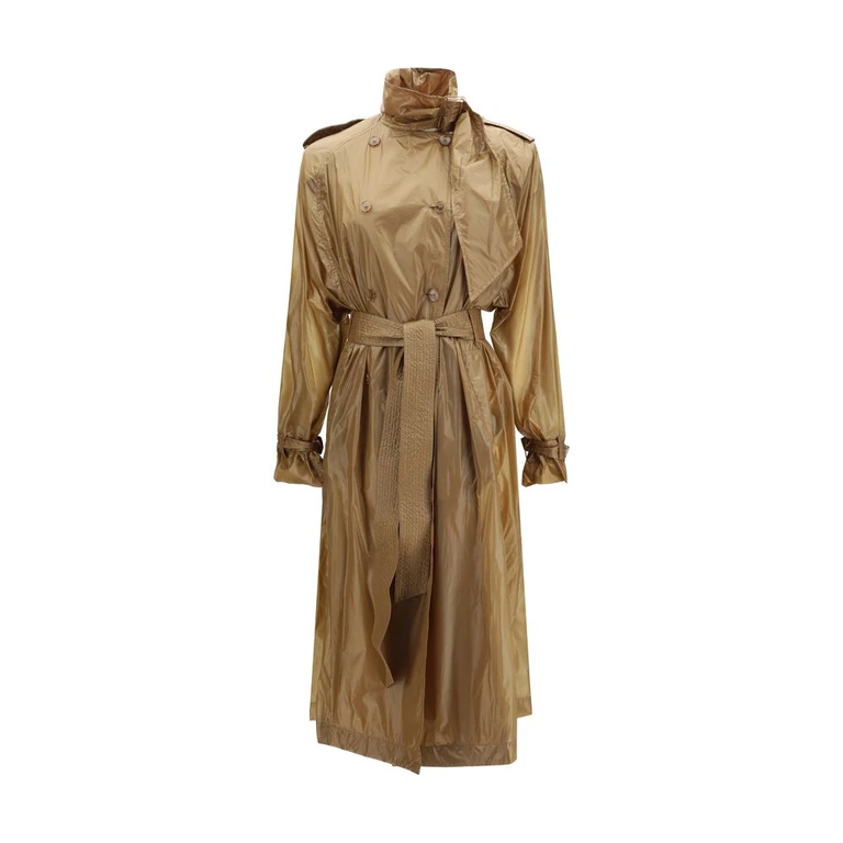 Saint Laurent Beige Polyamide Trench Coat Clothing - Women