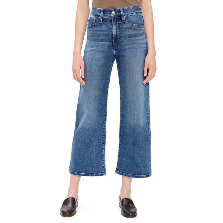 Madewell The Wide Leg Crop Jeans Oneida Wash 24