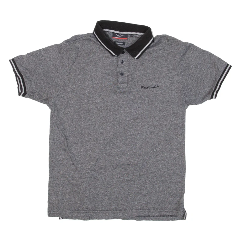 PIERRE CARDIN Mens Polo Shirt Grey S