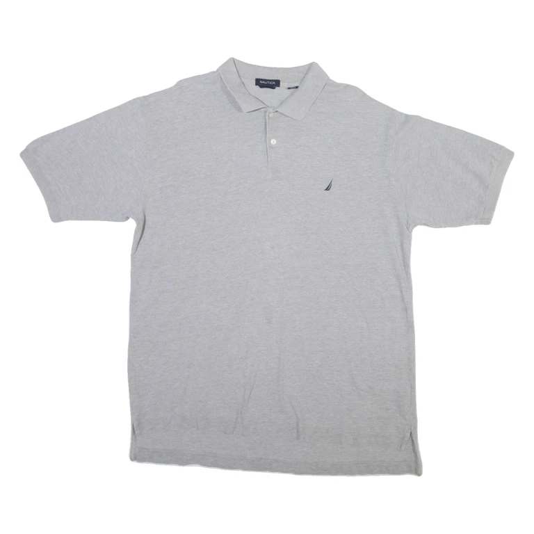 NAUTICA Mens Polo Shirt Grey L