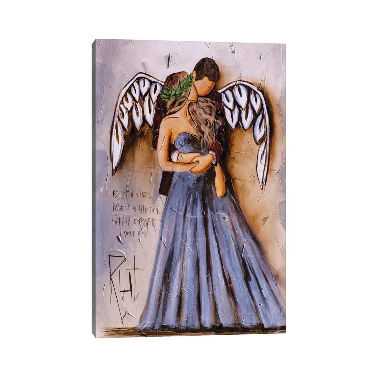 Be Joyful In Hope by Ruth's Angels - Canvas Gallery Wrap