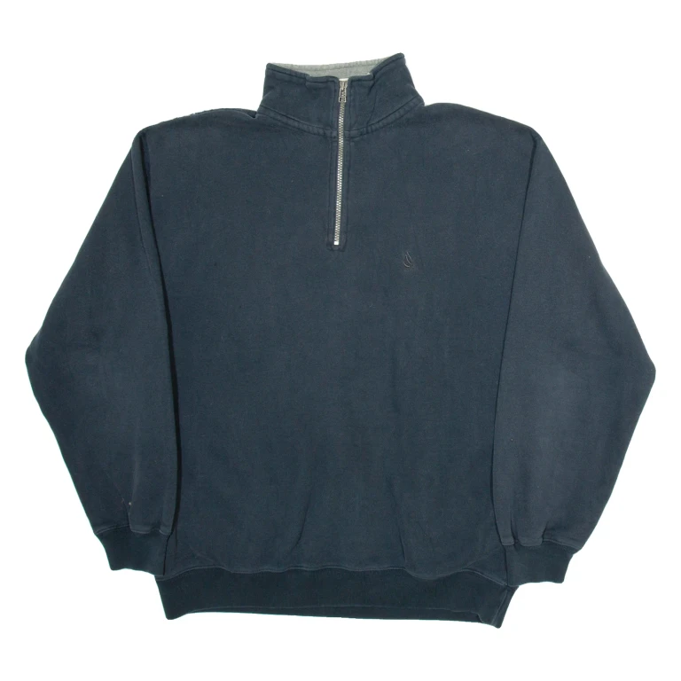 NAUTICA Mens Sweatshirt Blue 1/4 Zip M