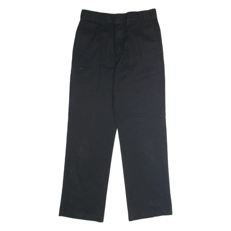 DICKIES Workwear Mens Trousers Black Regular Straight W32 L32