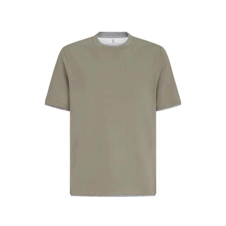 Brunello Cucinelli Layered-effect T-shirt