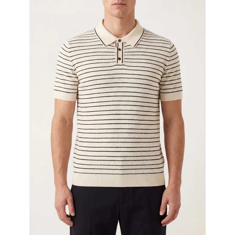 Polo Shirt Men color Beige (261MYA4302402)