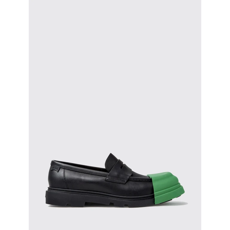 Bicolor Junction Loafers in Smooth Calf Leather with Notched Sole (K100956-014JUNCTION0)