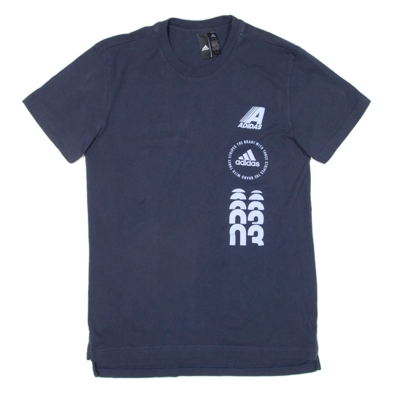 ADIDAS Mens T-Shirt Blue S