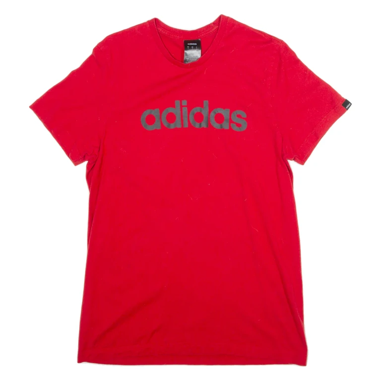 ADIDAS Mens T-Shirt Red S