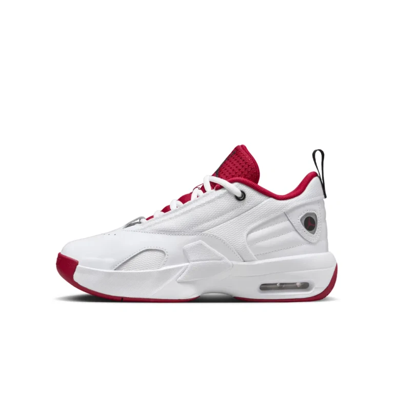 Grade School Max Aura 6 'White Black Gym Red Gs' Sneakers