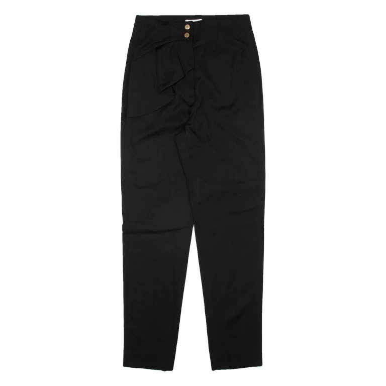 SANDRO Womens Trousers Black Regular Tapered W24 L27