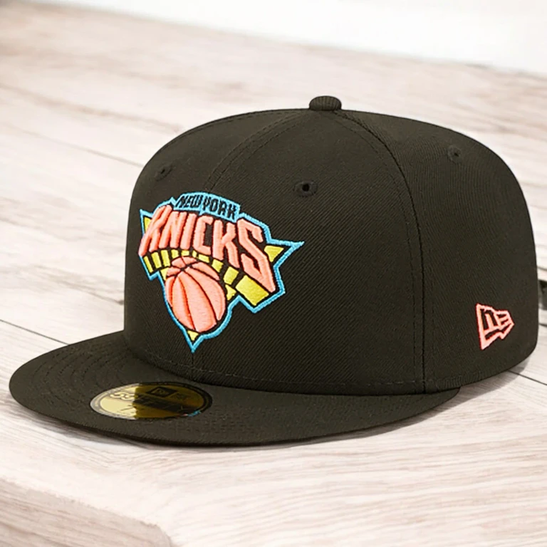 Men's NBA 5950 Pink Glow Fitted Knicks