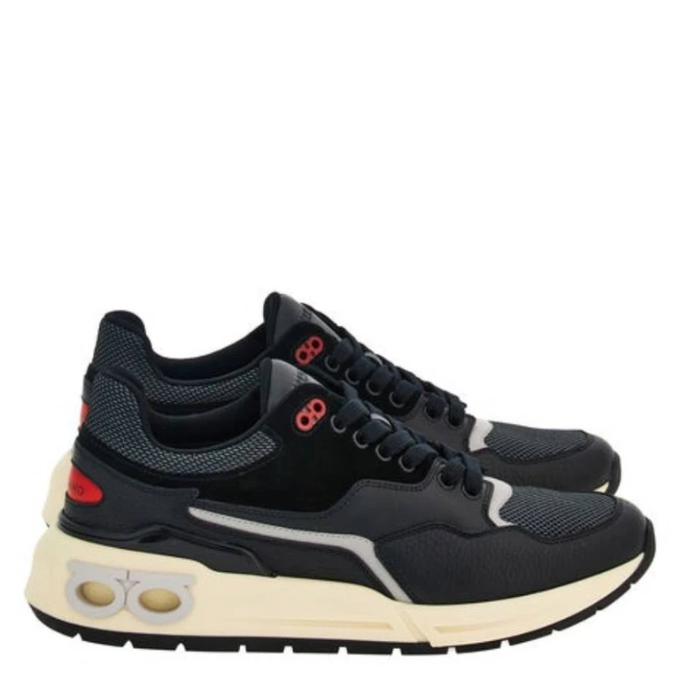 Ferragamo Cosma Gancini Low-Top Sneakers, Size 9