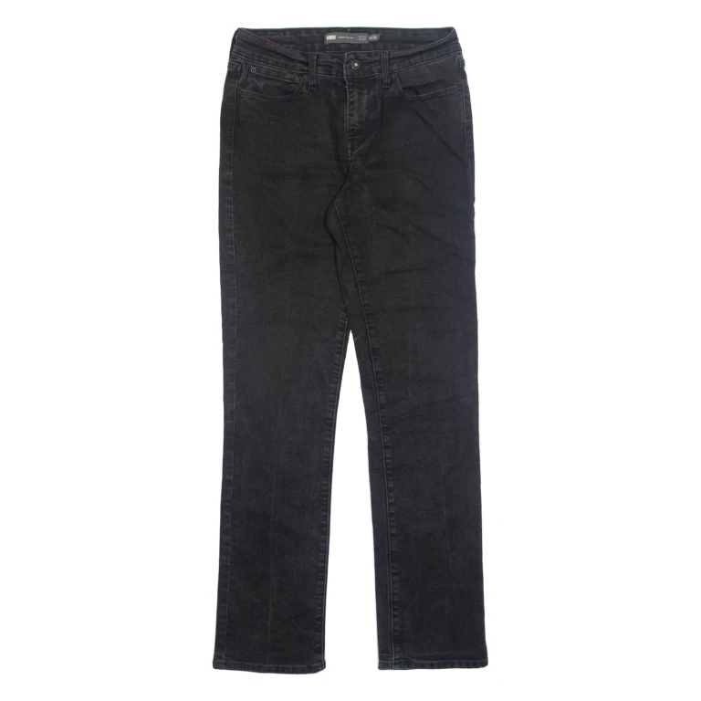 LEVI'S Womens Jeans Black Regular Straight W26 L30