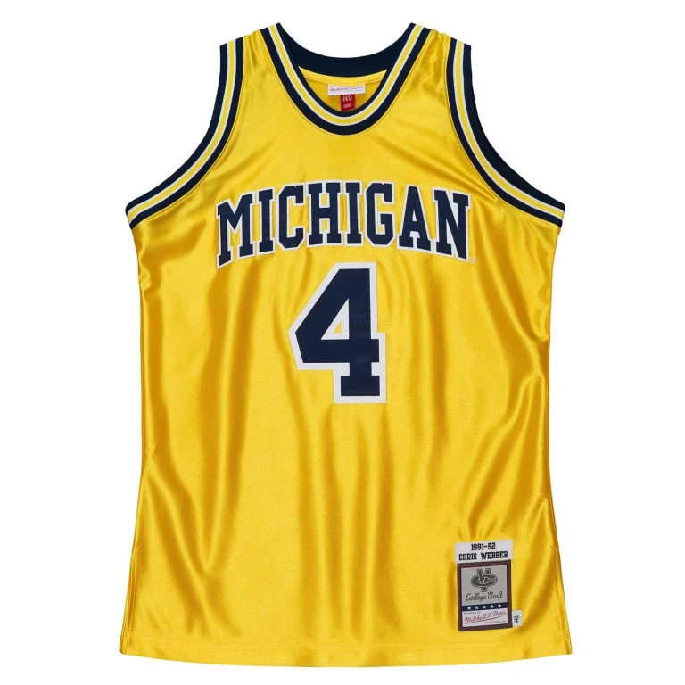 Men's Ncaa Jersey Michigan 1991 Chris Webber