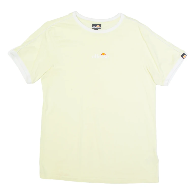 ELLESSE Womens T-Shirt Yellow S
