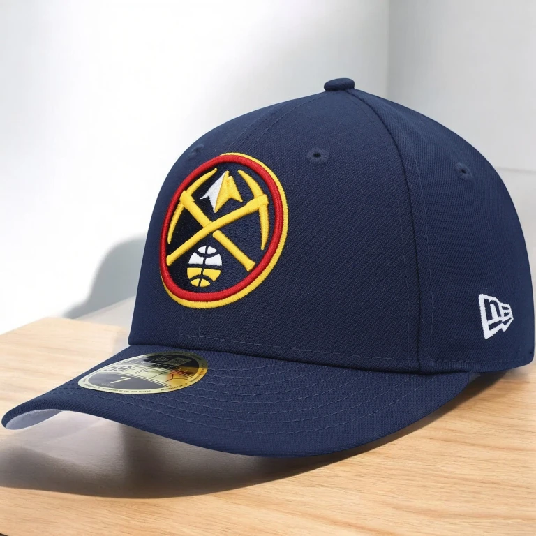 Men's NBA 5950 Team Color Fitted Nuggets
