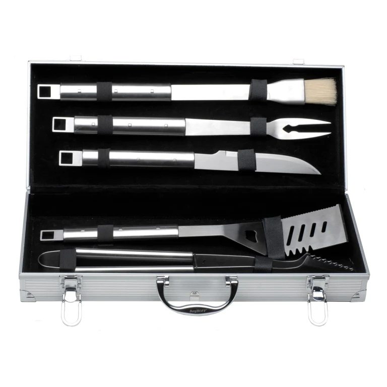 Cubo 6Pc Stainless Steel BBQ Set with Case