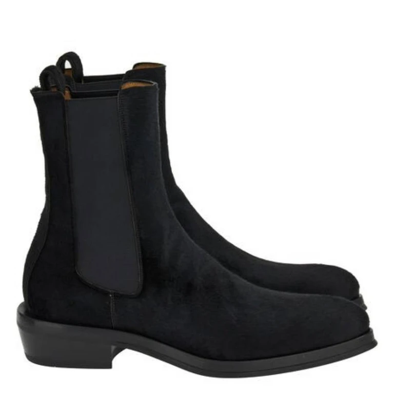 Ferragamo Frank Suede Chelsea Boots, Size 9 E