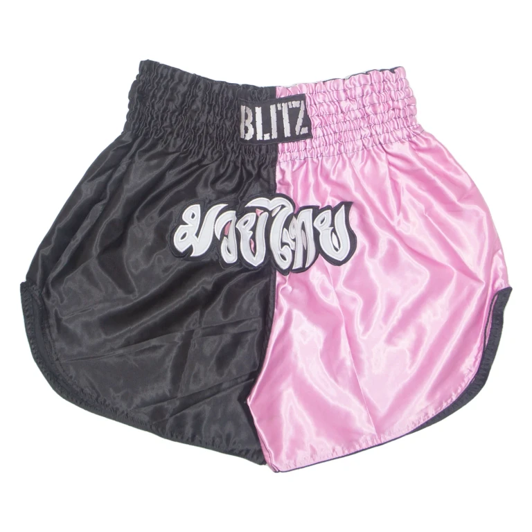 BLITZ Thai Boxing Mens Sports Shorts Pink L W31
