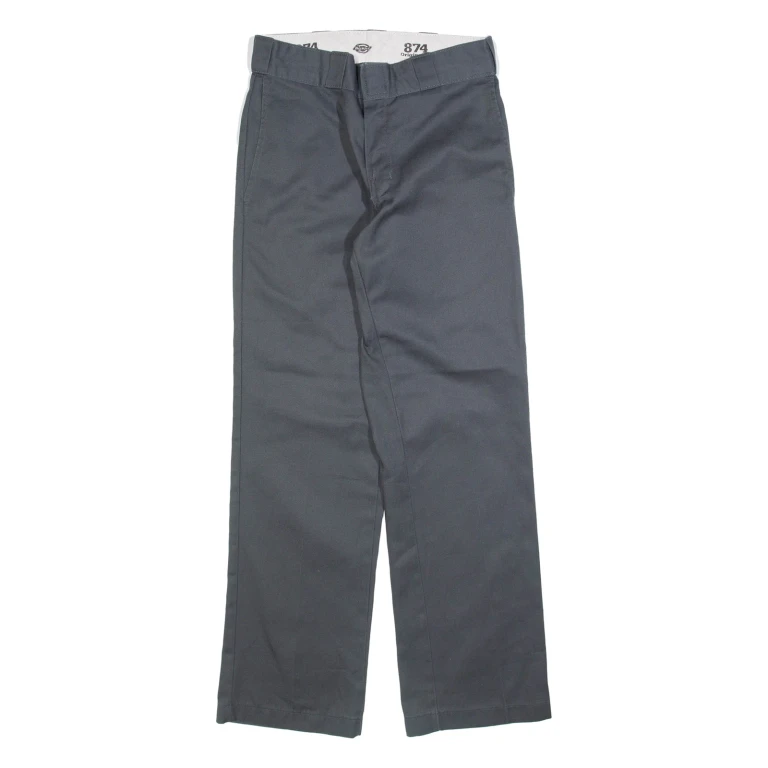 DICKIES 874 Workwear Mens Trousers Green Regular Straight W28 L30