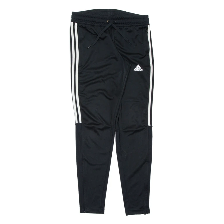 ADIDAS Womens Track Pants Black Tapered S W30 L30