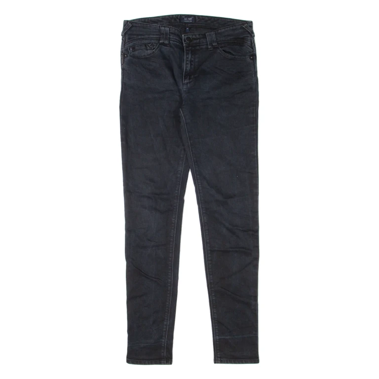 ARMANI JEANS Womens Jeans Black Slim Skinny Denim W29 L30