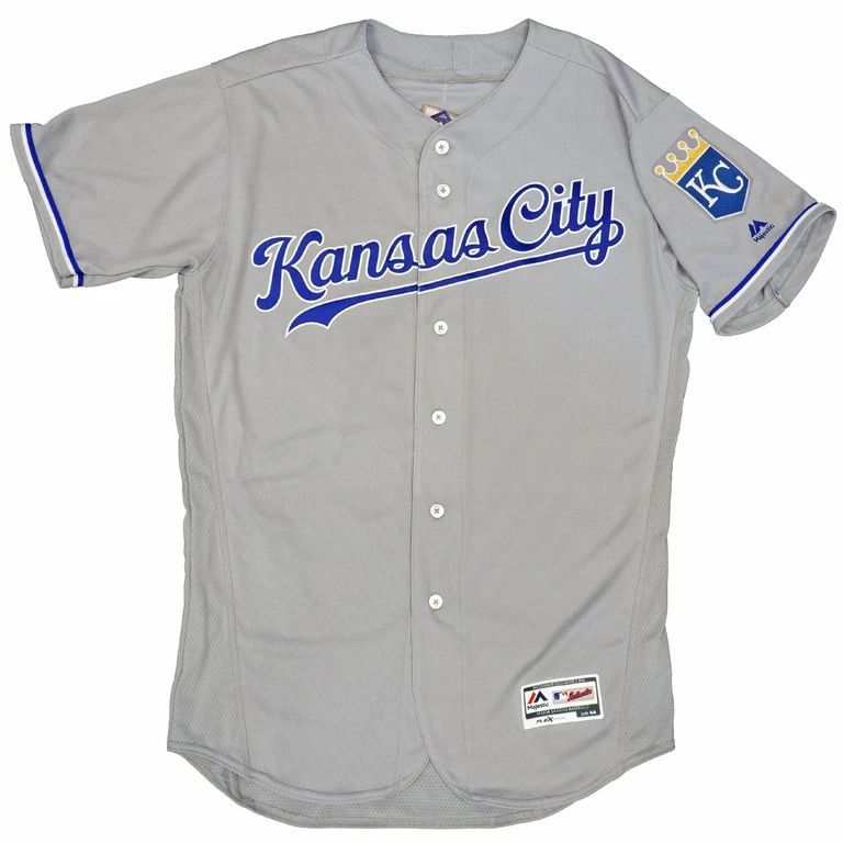 Men's MLB Kansas City Royals Authentic On Field Flex Base Jersey Gray