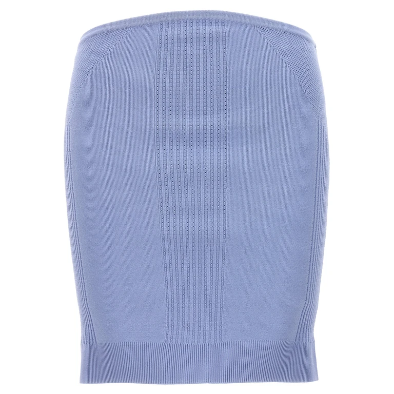 Hervé LéGer Blue Viscose Long Skirt - Women