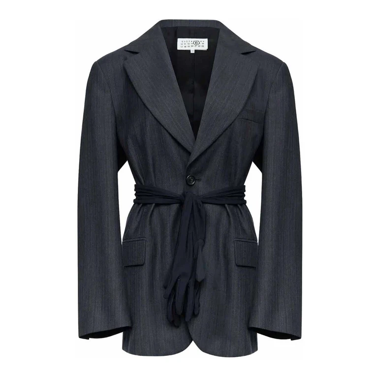 MM6 Maison Margiela Blazer - Blanc (S52BN0147M35743001F)