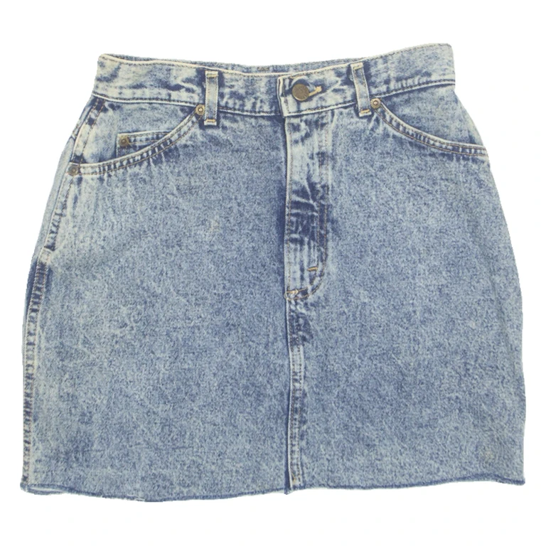 LEE Womens Mini Skirt Blue Short 90s Denim S