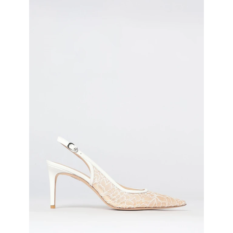 Lace Slingback Pumps with Mid Stiletto Heel (SN570YXO)
