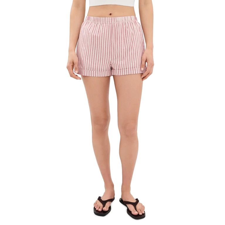 Bailey Rose Stripe Shorts Red XS